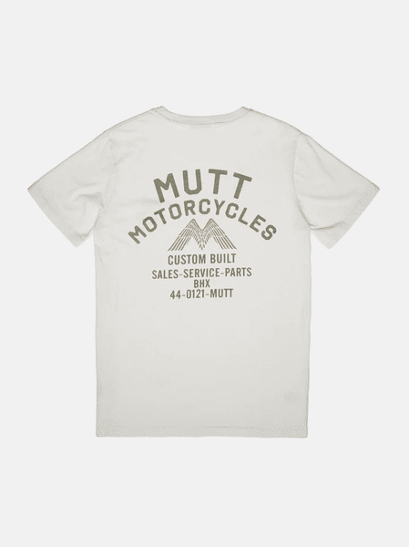 Camiseta Mutt Workshop en blanco